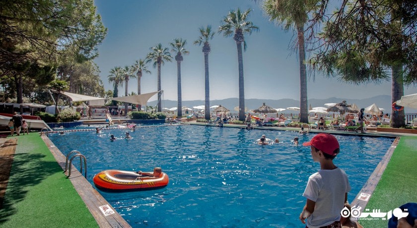 نمای استخر روباز هتل